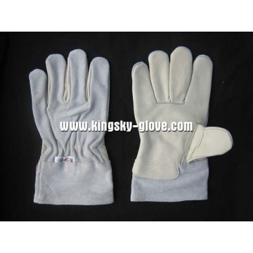 Short Cow Grain Palm Welding Winter Glove-9983